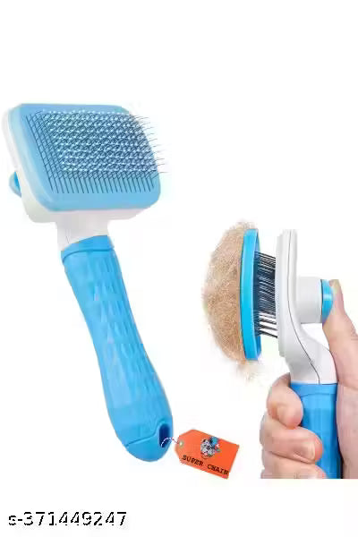 SUPER Slicker Dog Comb Brush For Dogs And Cats With Medium Long Hair, Dog Hair Deshedding Brush Daily Use To Clean Loose Fur & Dirt Great For Dogs-Blue